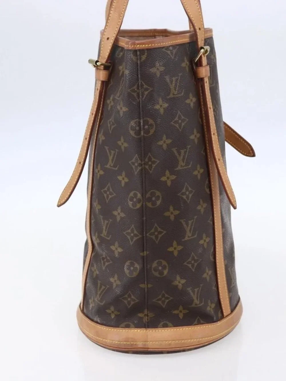 LOUIS VUITTON Monogram Bucket GM Shoulder Bag M42236 LV Auth 153920